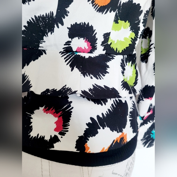 Sandro Paris Women's Luxe Stretch Cotton Blazer Jacket Lined Abstract Small - Picture 11 of 16